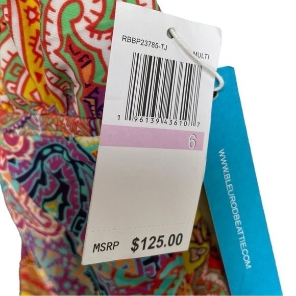 New! Bleu Rod Beattie One Shoulder Boho Paradise Swim Suit - Picture 3 of 9